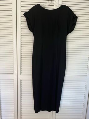 Late Edition Evening gown/ Cocktail dress V shape back with bow.     Vintage